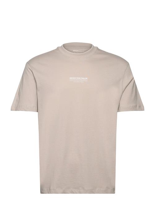 Tom Tailor Relaxed Printed T-Shirt Tom Tailor Beige