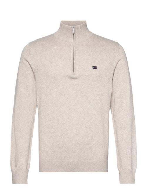 Cotton Half-Zip Sweater Lexington Clothing Cream