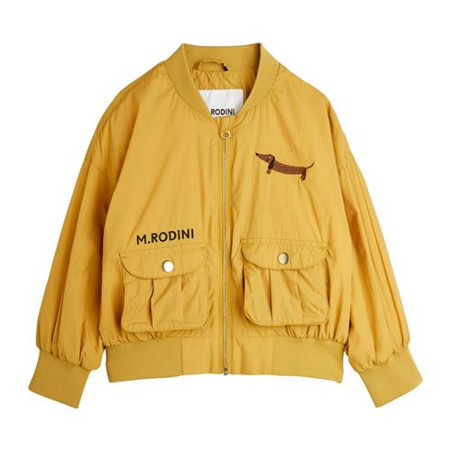 Se Mini Rodini Dog Nylon Baseball-jakke Beige 140/146 cm  Beige  140/146 cm  Unisex ved Babyshop