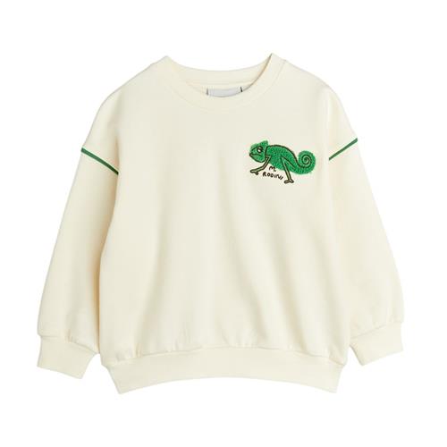 Mini Rodini GOTS Lizard Chenille Sweatshirt Offwhite 116/122 cm  Creme  116/122 cm  Unisex