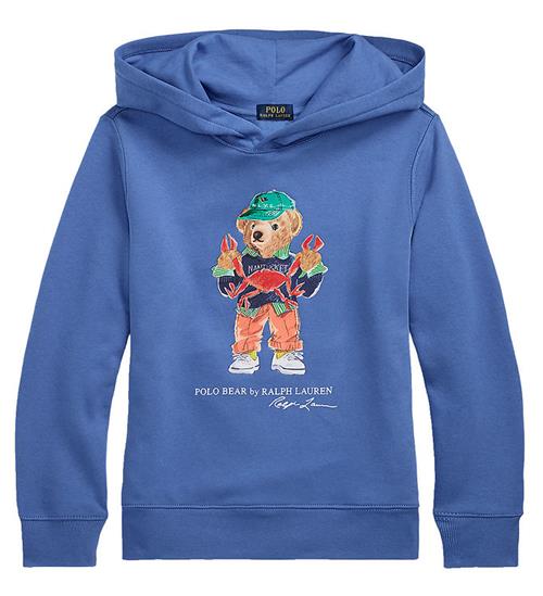 Polo Ralph Lauren Hættetrøje - Scottsdale Blue m. Bamse