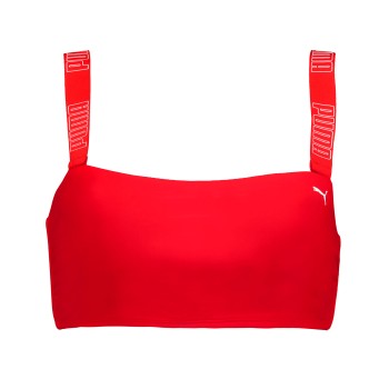 Puma Bandeau Bikini Top Rød Small Dame