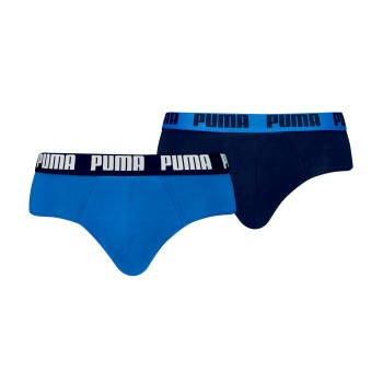 Puma 2P Men Everyday Brief Blå bomuld Small Herre