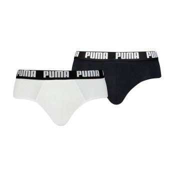 Puma 2P Men Everyday Brief Hvid/Sort bomuld Medium Herre