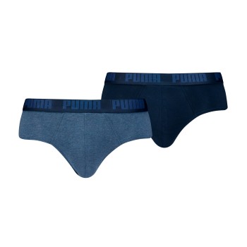 Puma 2P Men Everyday Brief Jeansblå bomuld Small Herre