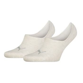 Puma Strømper 2P Unisex Footie High Cut Socks Creme Str 39/42