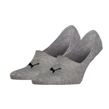 Puma Strømper 2P Unisex Mid Cut Footie Socks Grå Str 39/42