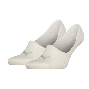 Puma Strømper 2P Unisex Mid Cut Footie Socks Creme Str 39/42