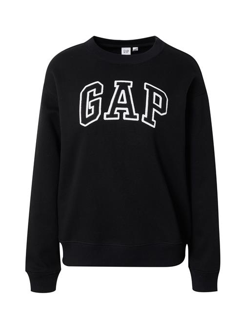 GAP Sweatshirt 'HERITAGE'  sort / hvid