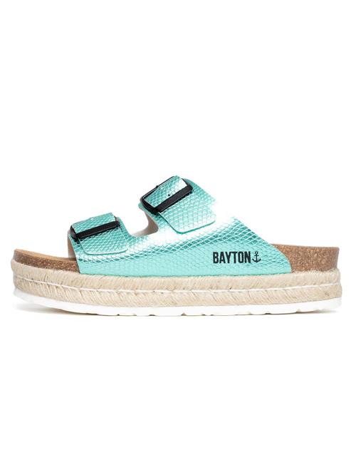 Bayton Pantoletter 'Alcee'  lysebrun / mint / sort