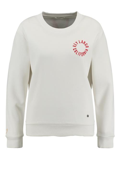 Key Largo Sweatshirt  creme / mørkerød