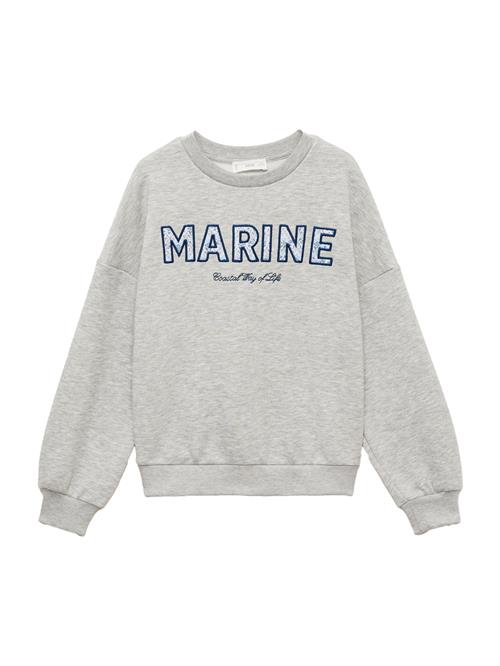 MANGO KIDS Sweatshirt 'MARINE'  marin / grå-meleret