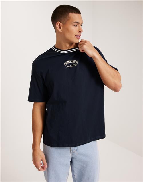 Tommy Jeans Tjm Ovz Tipping Tee Kortærmede t-shirts Blå