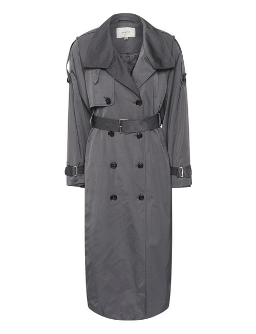 Sallygz Trenchcoat Gestuz Grey