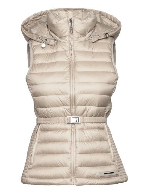 Se Lw Padded Waist Smocking Vest Calvin Klein Cream ved Booztlet