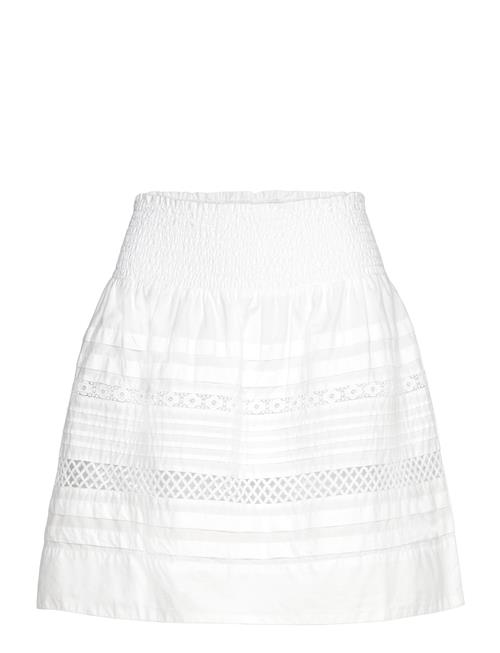 Lace-Trim Cotton Broadcloth Miniskirt Lauren Ralph Lauren White