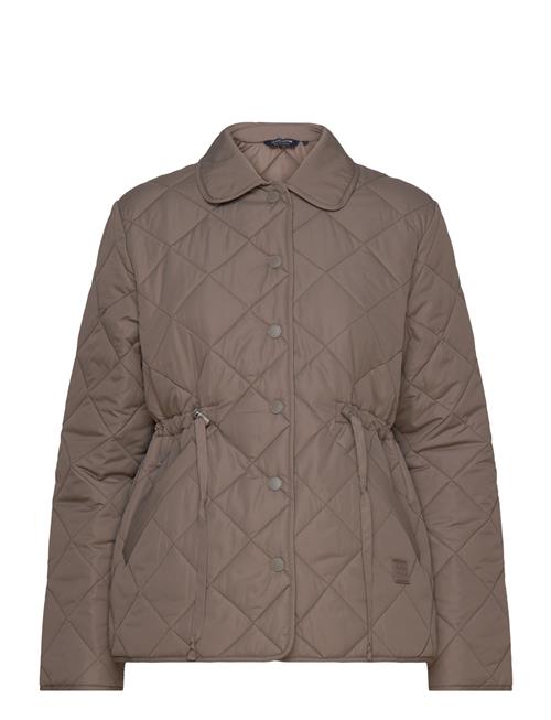 Se Sheila Quilted Jacket Lexington Clothing Brown ved Booztlet