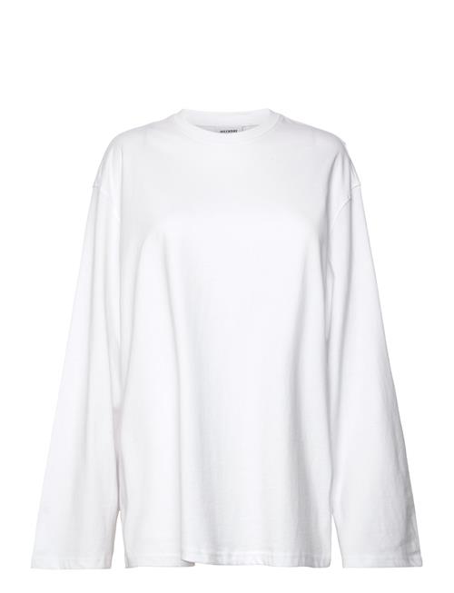 Over D Long Sleeve T-Shirt Weekday White