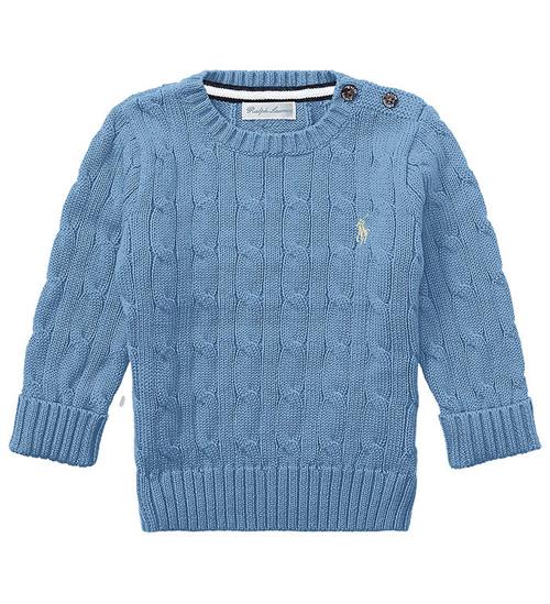 Polo Ralph Lauren Bluse - Strik - BlÃ¥