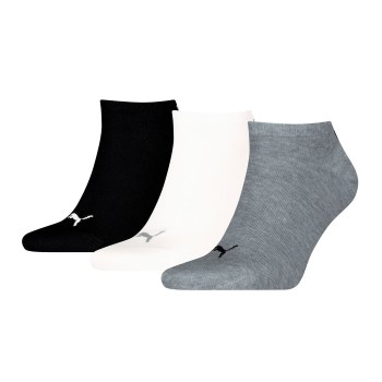 Puma Strømper 3P Sneaker Socks Sort/Grå Str 47/49