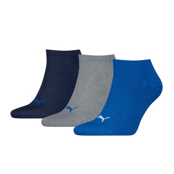 Puma Strømper 3P Sneaker Socks Sort/Blå Str 35/38