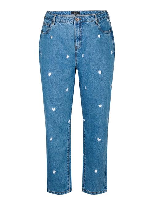 Zizzi Jeans 'Jelene'  blue denim / pastelpink