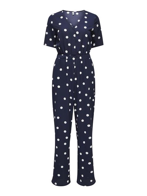 ONLY Jumpsuit  blå / hvid