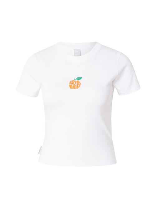 Iriedaily Shirts 'Daily Apfel'  smaragd / orange / hvid