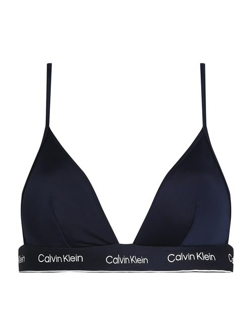 Se Calvin Klein Swimwear Bikinioverdel 'Meta Legacy'  marin / hvid ved About You