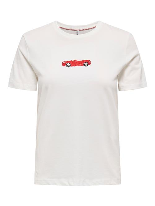 ONLY Shirts 'ONLMARGO'  rød / hvid