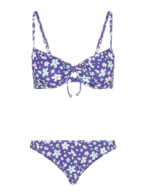 LSCN by LASCANA Bikini 'Cecily'  indigo / mint / hvid