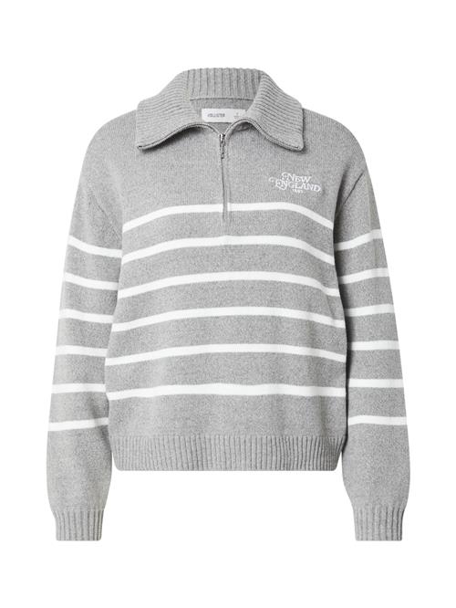 HOLLISTER Pullover  grå-meleret / hvid