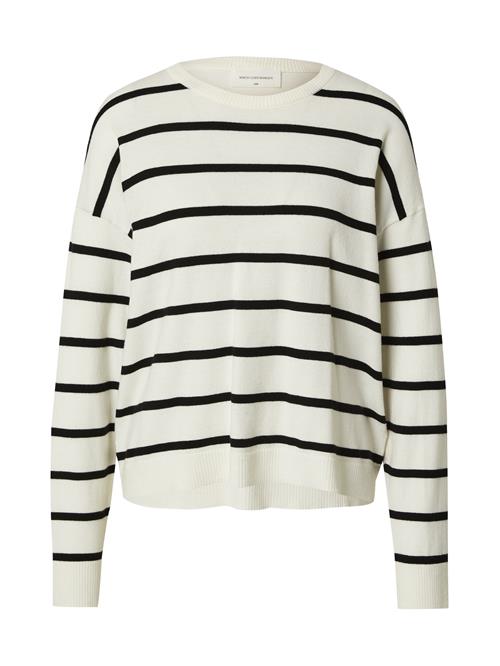 MSCH COPENHAGEN Pullover 'Maura Rachelle'  sort / hvid