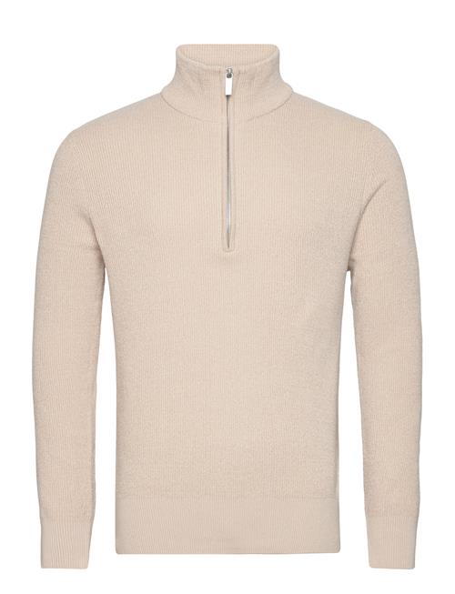 Slhrodney Ls High Neck Half Zip Selected Homme Cream