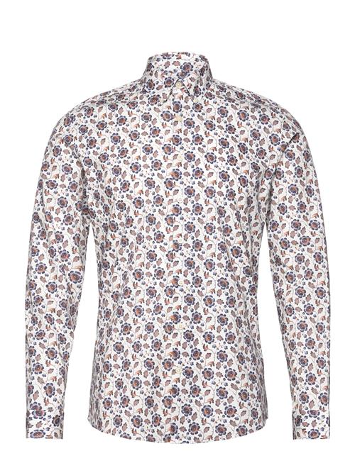 Aop Floral Shirt L/S Lindbergh Blue