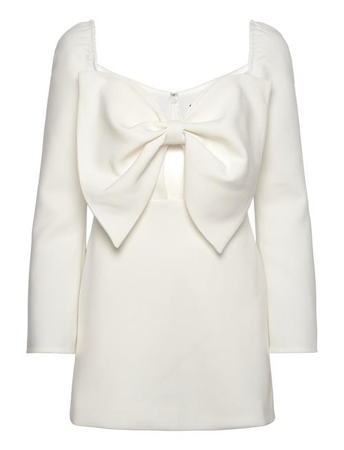 Phillipa Bow Mini Dress Bardot White