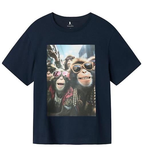 Name It T-shirt - NkmVoto - Navy Blazer/Monkeys