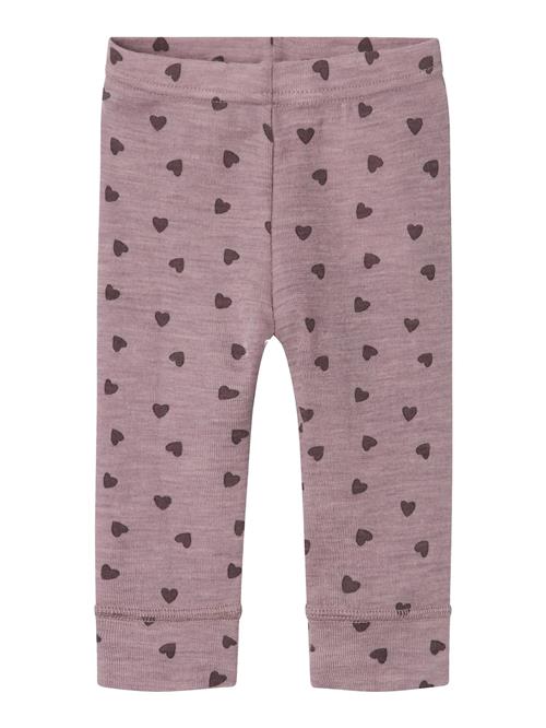 NAME IT Leggings 'NBFWang'  mørkelilla / purpur