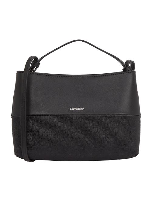 Calvin Klein Håndtaske 'Mixmedia'  sort / sølv