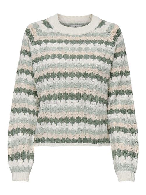 JDY Pullover 'JDYSUN MINNA'  grøn / mint / pudder / hvid