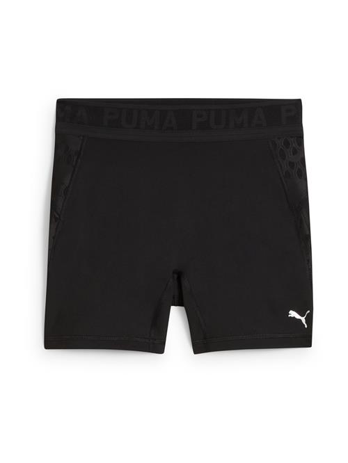 PUMA Sportsbukser  sort / hvid