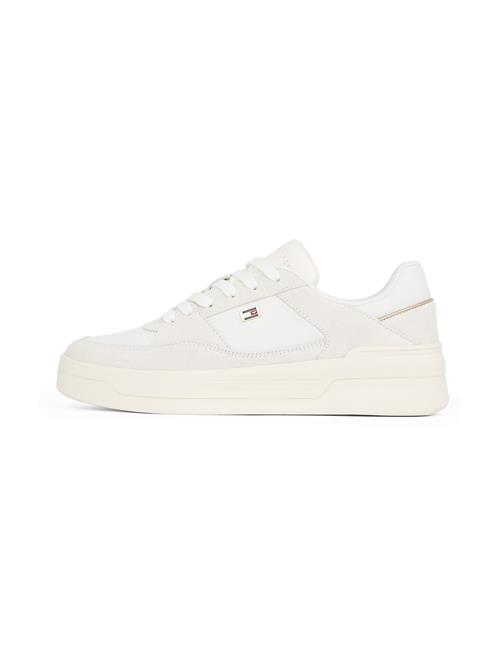 TOMMY HILFIGER Sneaker low 'ESSENTIAL BASKET'  ecru / guld / hvid