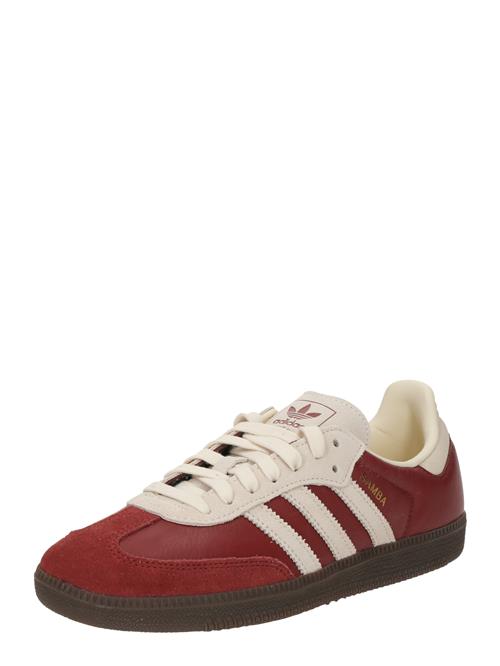 Se ADIDAS ORIGINALS Sneaker low 'SAMBA OG'  beige / burgunder ved About You