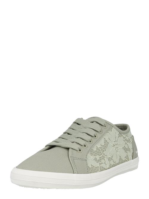 TOM TAILOR Sneaker low  pastelgrøn / hvid