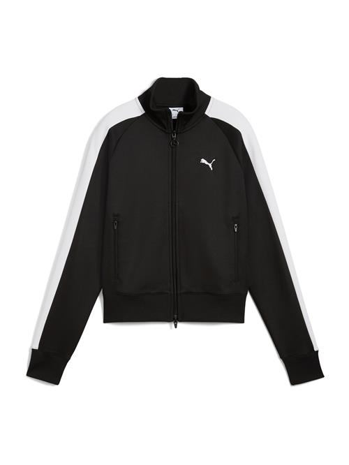 PUMA Sweatjakke 'T7 Always On'  sort / hvid