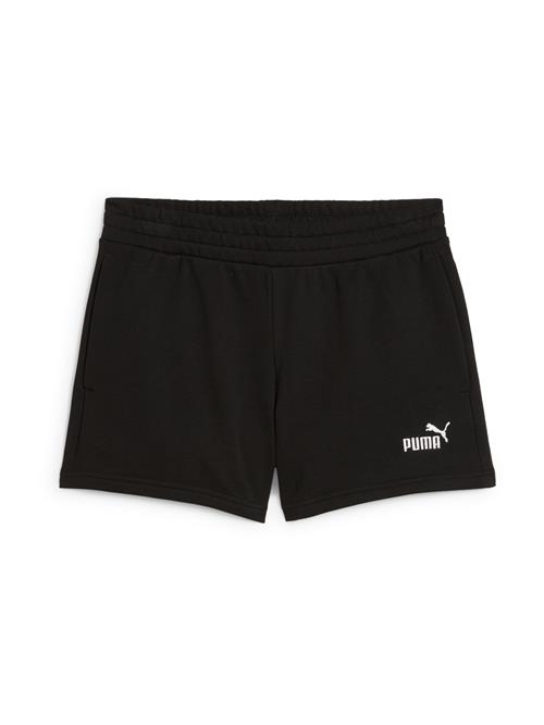PUMA Bukser 'ESS No. 1'  sort / hvid