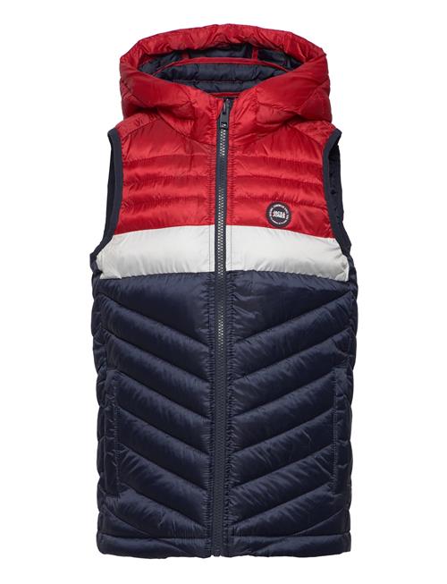 Jack & Jones Jjehero Bodywarmer Hood Sn Jnr Jack & J S Patterned