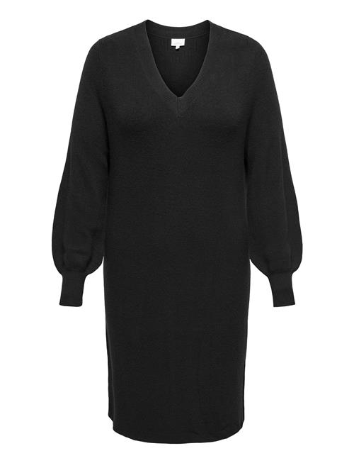 Carkatia Ls V-Neck Dress Knt Noos ONLY Carmakoma Black