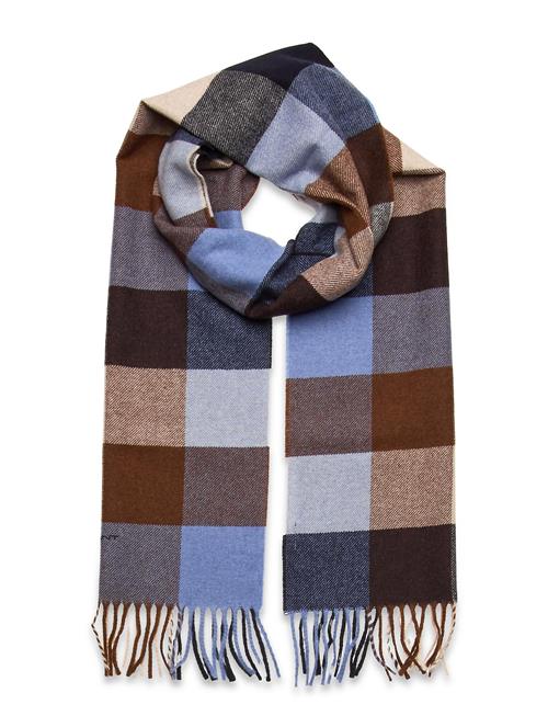 D2. Multi Check Scarf GANT Blue