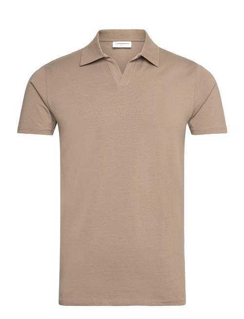 Stretch Polo Shirt S/S Lindbergh Beige